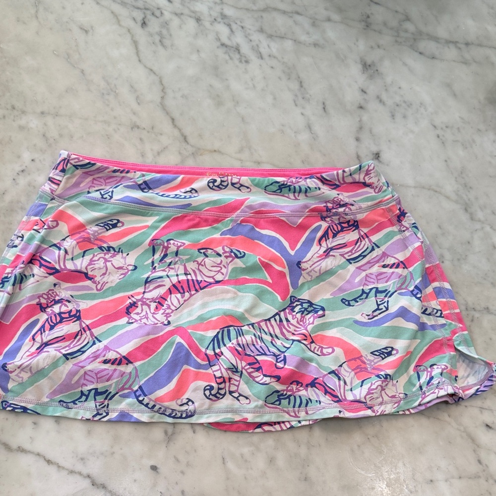 Lilly Pulitzer Pastel Tiger Stripe Swim Skort  - Pink, Mint, Lavender, Blue